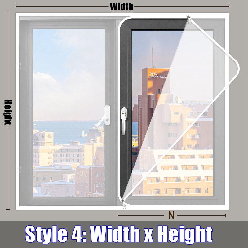 Winter  Window Curtain Keep Warm Transparent Film With Double Zipper Windproof Self-Adhesive Clear Soft Glass Shrink Heat Film