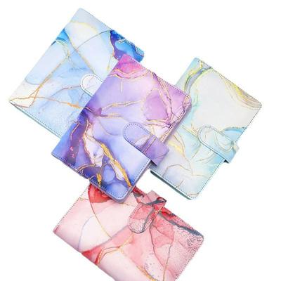 A6 Marble Colorful Budget Planner Binder Cash Envelopes For Budgeting Money Organizer Binder