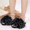 Plus Size Gosedjursplatta Höst Ny Rund Tå Öppen Tå Mjuk Sula Halkfri Slitstark Flip-flops