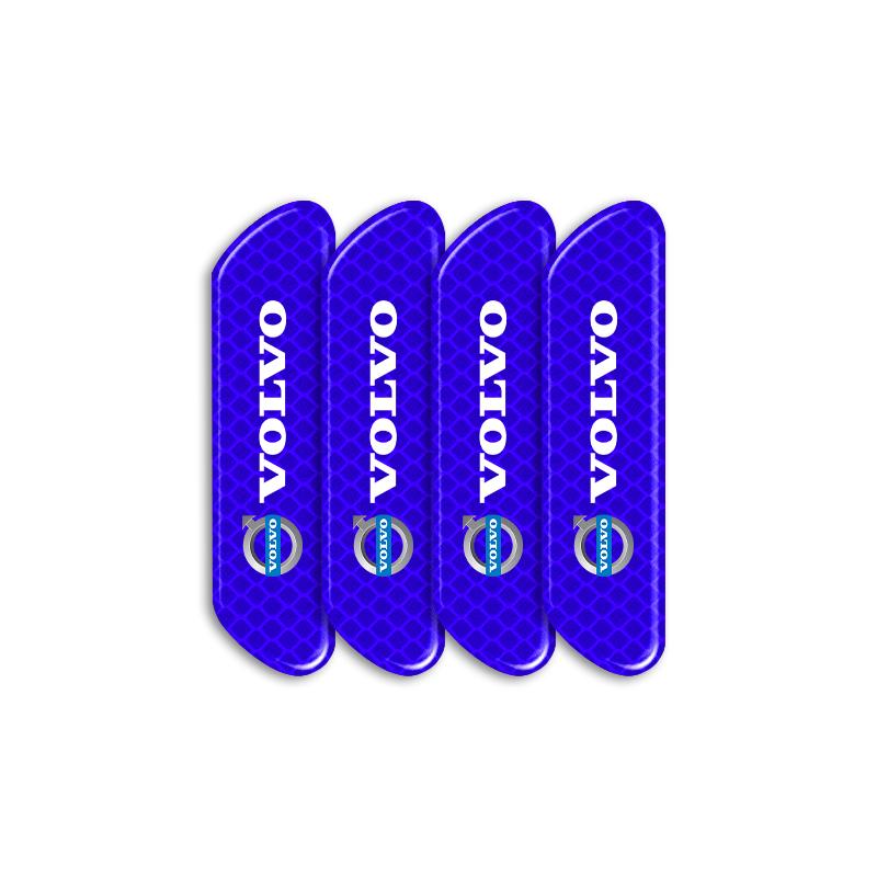 4PCS Car Door Safety Warning Reflective Mark Sticker Car Styling For Volvo XC60 XC90 S60 S80 S40 V40 V60 V70 V50 XC70