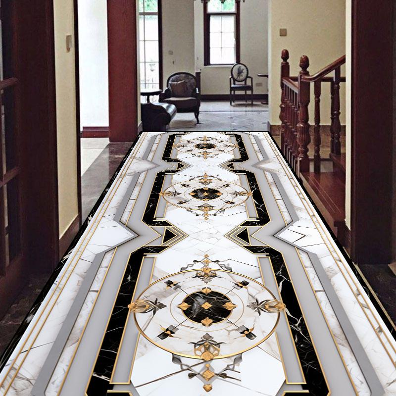 

Роскошный ковер в европейском стиле для лобби, холла, коридора, нескользящий ковер-дорожка для лестницы, настраиваемый коврик для дома, прихожей 160*200cm