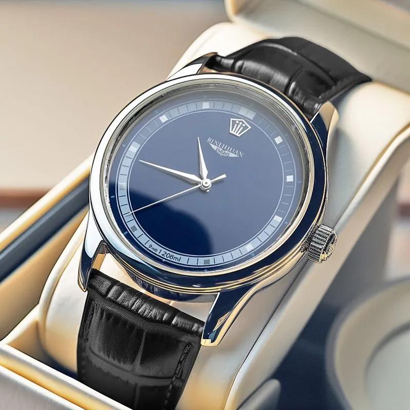 Business Men's Quartz Handsome Wristwatch Leather Strap Quartz Watch