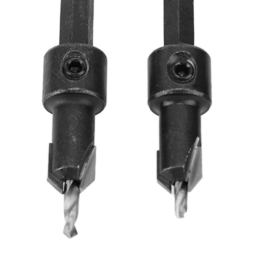 4pcs 4 Piece Set Countersink Drill Bit Set Cemented Carbide Pilot Drill Bit  For Self Tapping Screws