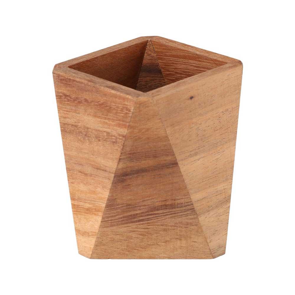 Student Stationery Home Decor Walnut Pen Holder Desktop Storage Box Pencil Case Wood Pen Holder