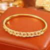European and American Exquisite Copper Micro-buckle Bracelets with High-end Design Open-ended Bracelets