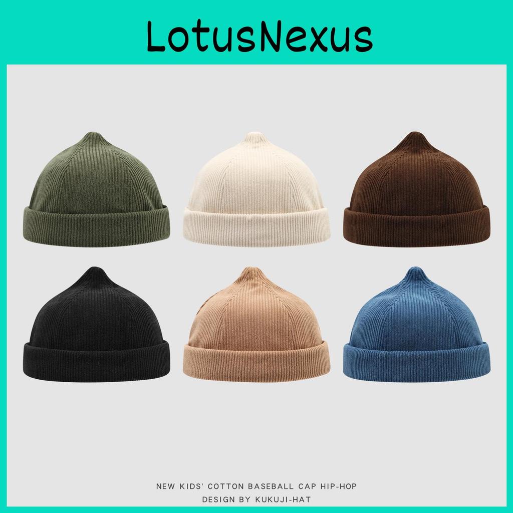 Punk Ethnic Cotton Corduroy Toddler Cap With Breathable Windproof Design For Kids