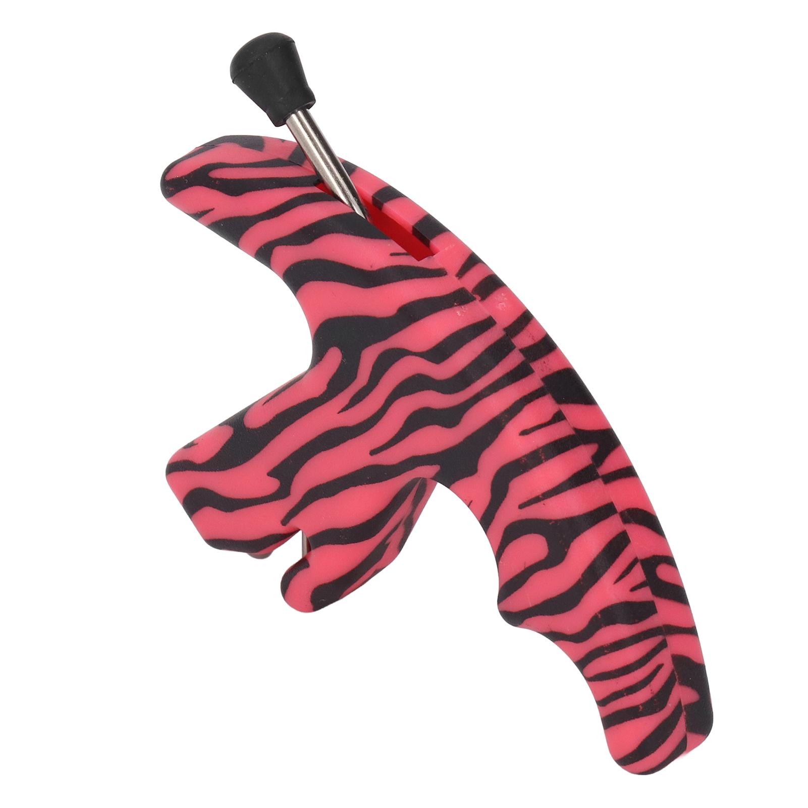 

Thumb Bow Release 3 Finger Sensitive Comfortable Grip Thumb Bow Release for Outdoor Archery Pink рожевий