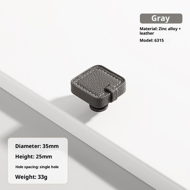 Zinc Alloy Leather Handle Shoe Cabinet Knobs And Handles Kitchen Cupboard Door Pulls Drawer Knobs Furniture Handle Hardware