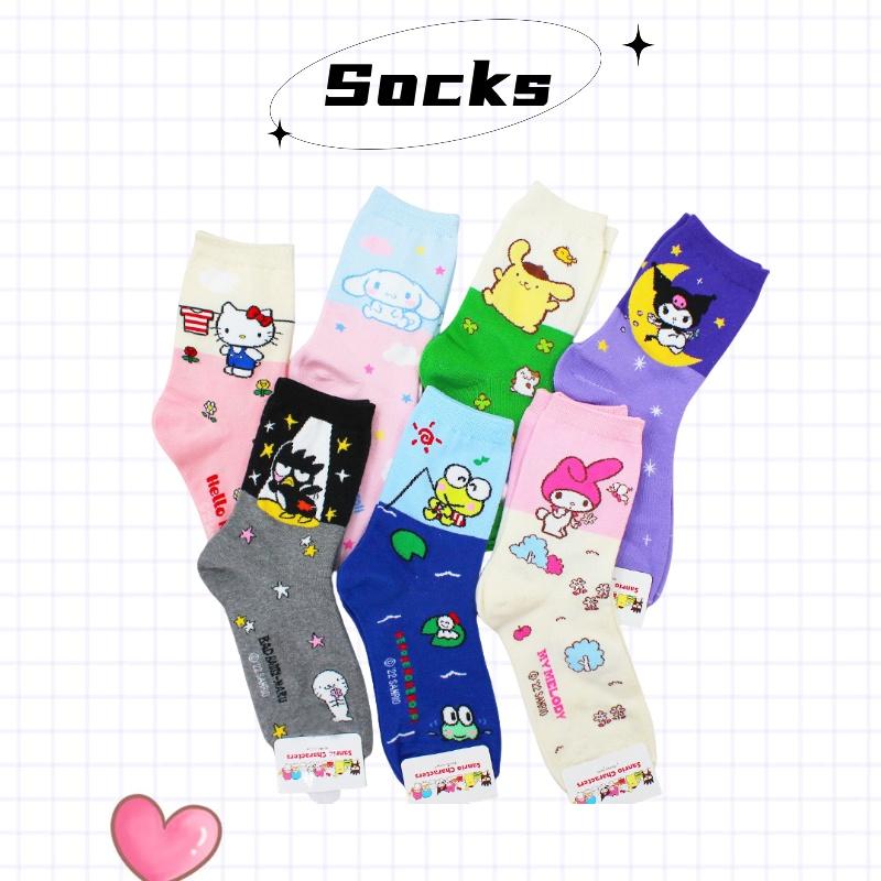 Neuankömmling Koreanischer Cartoon Niedliche Katze und Yu Gui Hund Bunte Mid-Calf Socken für Mädchen