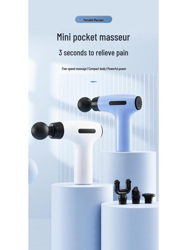 Smart Mini Vibration Muscle Massager: Portable Percussion Fascia Gun