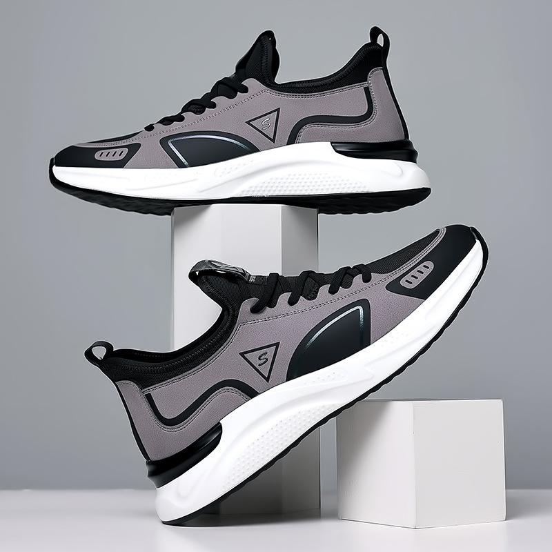 

Large size men s shoes breathable and versatile platform dad shoes men s 2025 new mesh shoes 44 чёрный