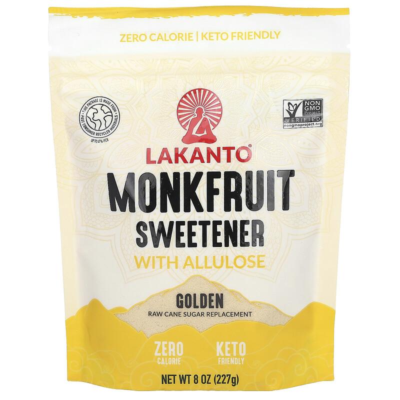 Rworld Wellness Golden Monkfruit Sweetener With Allulose, 8 Oz (227 G)