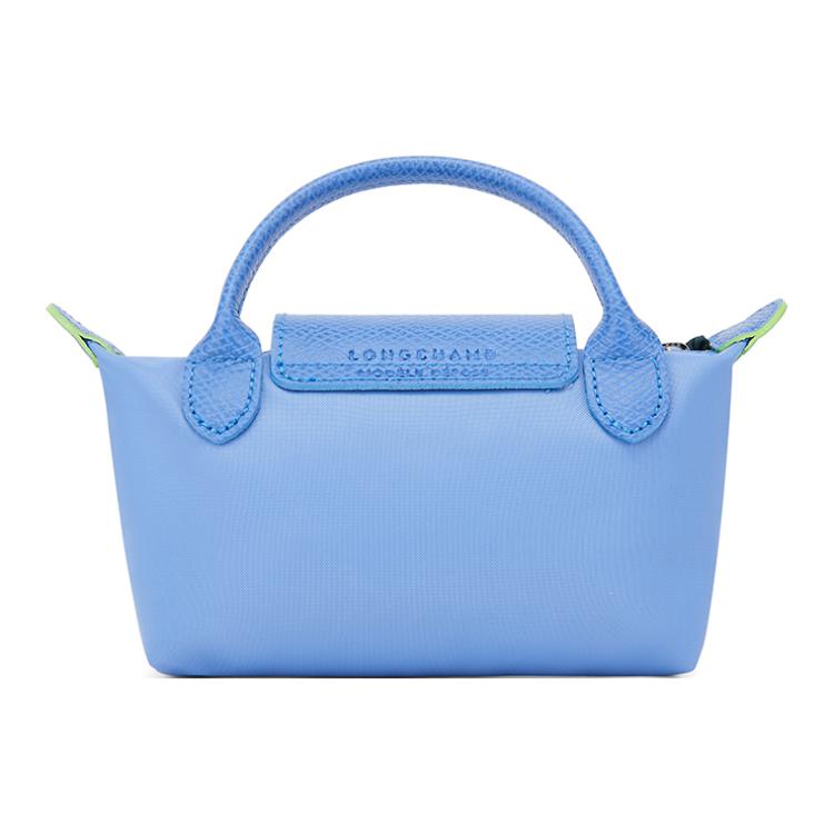Longchamp Le Pliage Zelené Logo Zapínání na Cvakací Zip Minimalistické Recyklovaná Polyamidová Canvas S Koženými Knoflíky Taška Tote Dámské tašky tote 34175919P82