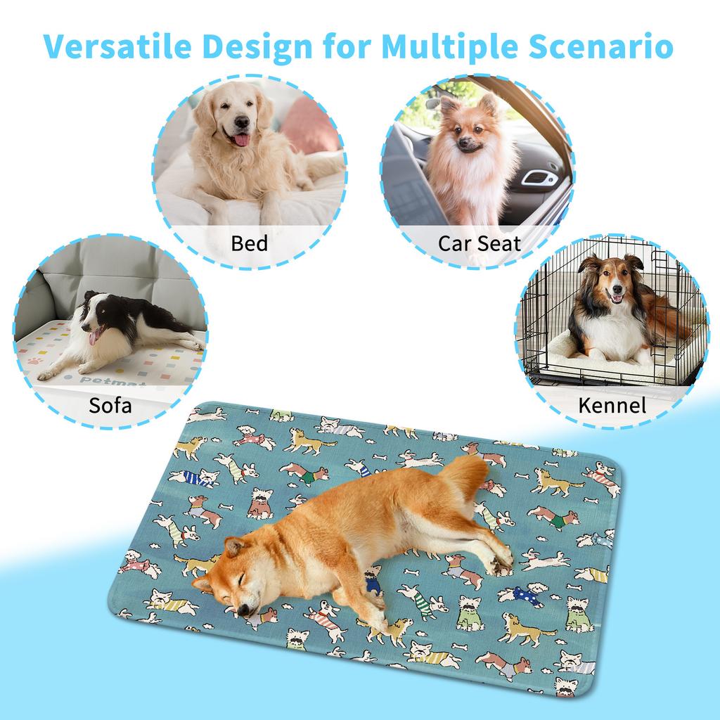 Dog Absorbent Mat Dog Cooling Mat Doggie Blanket Dog Bed and Mat for Pet Bed GD02