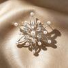 New Luxury Six-Petal Flower Brooch Pin: Unique, Versatile Design Accessory.