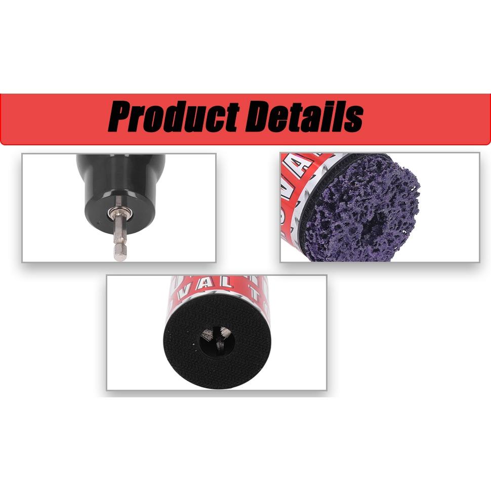 Radbolzen- und Nabenreiniger, Werkzeug zum Entfernen von Bolzengittern, Radnabenreiniger für 1/2-Zoll-Schlagschrauber, Reinigungswerkzeug für elektrische Bohrmaschinen