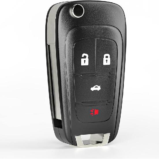 5 Buttons Flip Remote Fob Fits for Chevy Equinox Camaro 2010 2011 2012 2013 2014 2015 2016 2017 Chevrolet Cruze Malibu Impala Sonic GMC Terrain Buick
