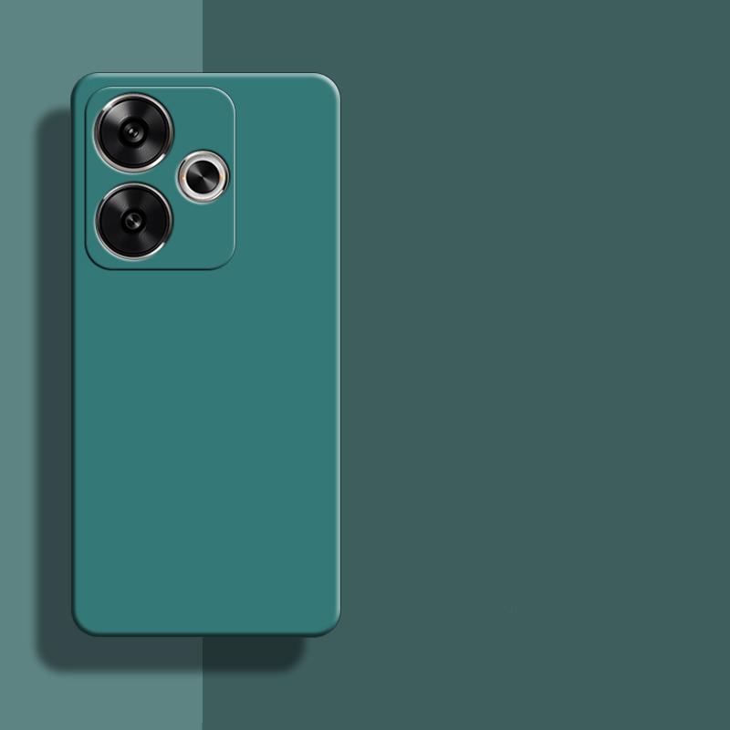 Capa para POCO F6 para POCO F6 5G, capa de 6,67 polegadas, borracha de silicone líquido original, à prova de choque, para Xiaomi POCO F6