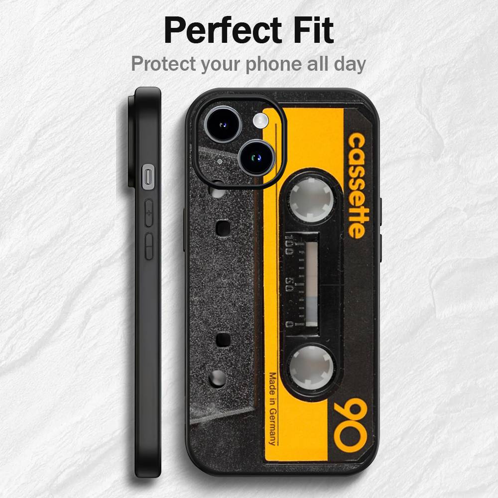 Radio Tape Cassette Phone Case For iPhone 17 16 15 14 13 12 PRO MAX PLUS Mini TPU Soft to Skin-friendly case