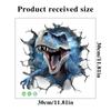 3D Dinosaurier Wandsticker für Kinderzimmer Kindergarten Schlafzimmer Wanddeko Wasserdichte Vinyl Toilettenaufkleber für Mülleimer Kreative Abziehbilder