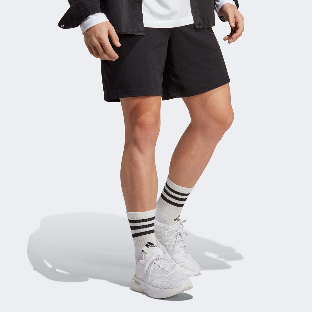 Adidas Sport Performance Essentials Logo Print Drawstring Straight Shorts Men Bottoms Black IC9375