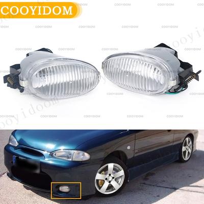 Pereche Lampă Ceață Bara Față Lentilă Transparentă Ansamblu Lampă de Condus cu Bec 92201-22300 92202-22300 pentru Hyundai Accent 1998-1999