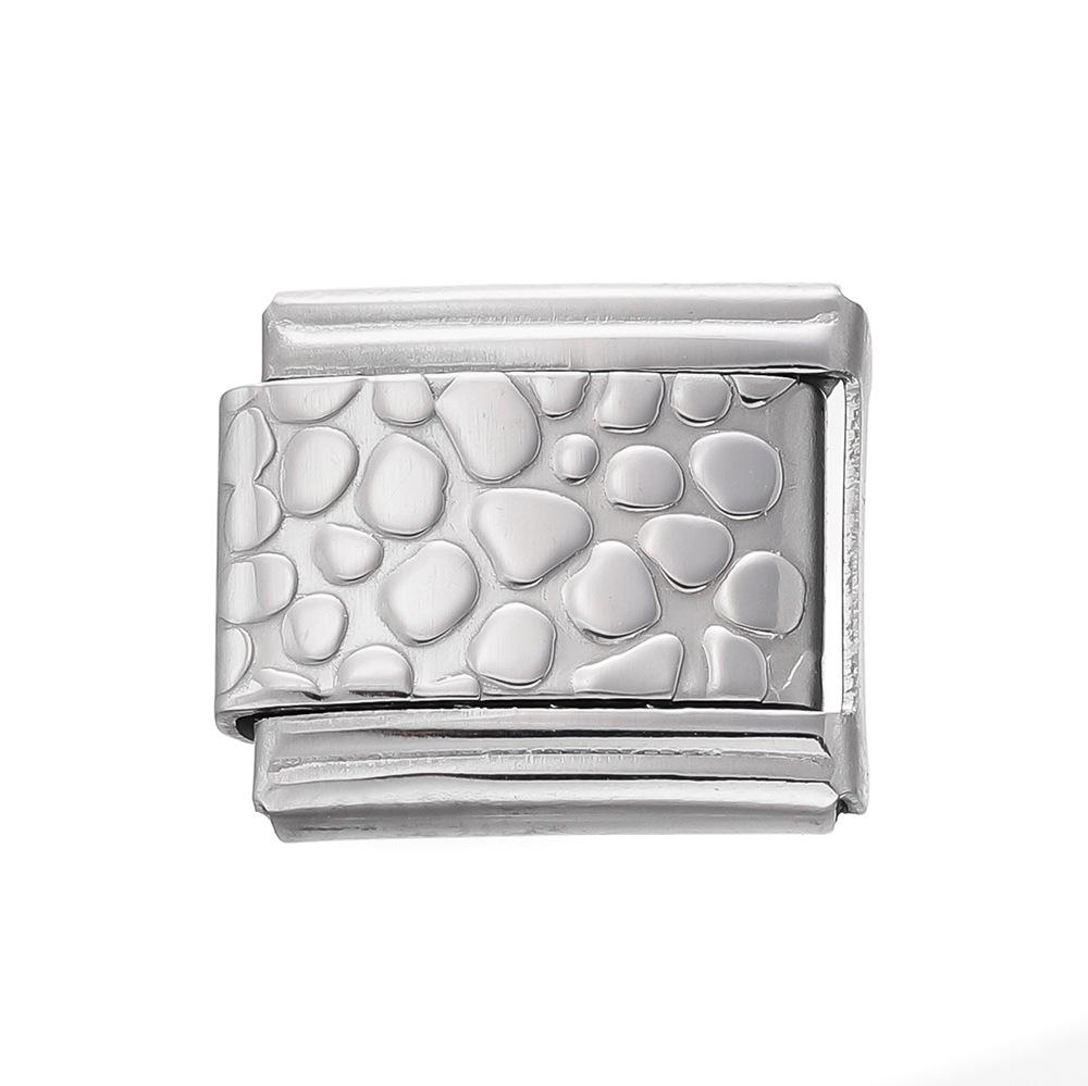 

Модуль для браслета из нержавеющей стали 9x10 мм с квадратным узором «глаз» для DIY - Аксессуар для украшений ручной работы 1pcs