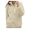 Womens Fleece Zip Up Jacket Light Fall Jackets Winter Plus Size Jackets