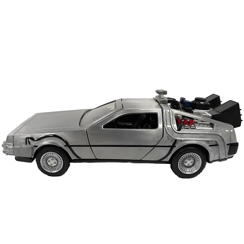 JADA 1/32 DMC-12 DeLorean DMC I II III Back To The Future Time Machine Mr.Fusion Diecast Toy Vehicle Car Model