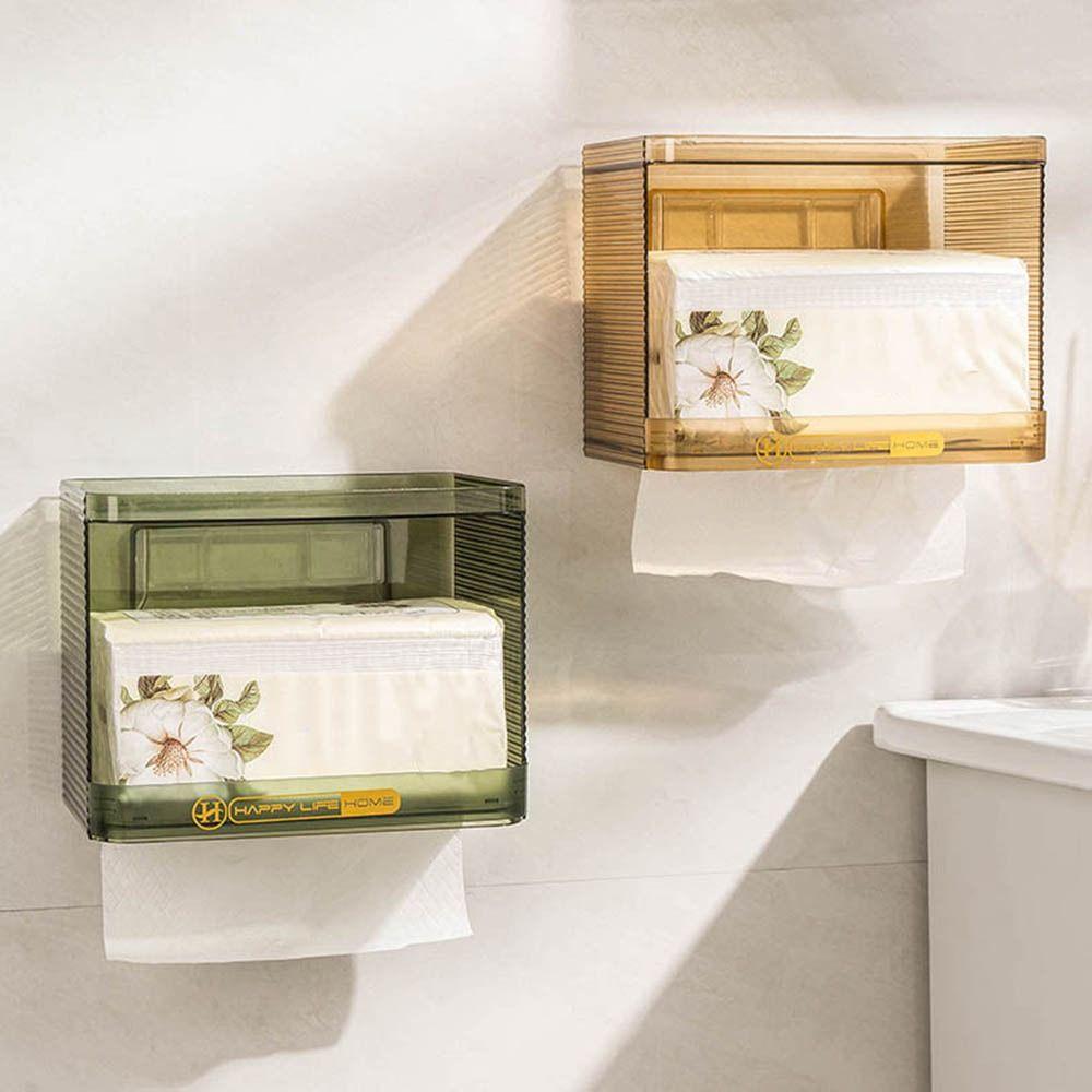 Plastic Paper Towel Box Transparent Napkin Holder Creative Tissue Paper Storage Boxes Bedroom