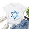 Shirt Casual Short Sleeved Female Tee T-Shirt Women  Jewish Symbol Star of David T Shirt Graphic
