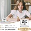 Homlly Slim Digital Travel Alarm LCD Clock with Calendar Timer Temperature Snooze Mode