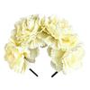 Rose Headpiece Artificial Flower Crown Gorgeous Design Bohemian Hair Accessories  Wedding