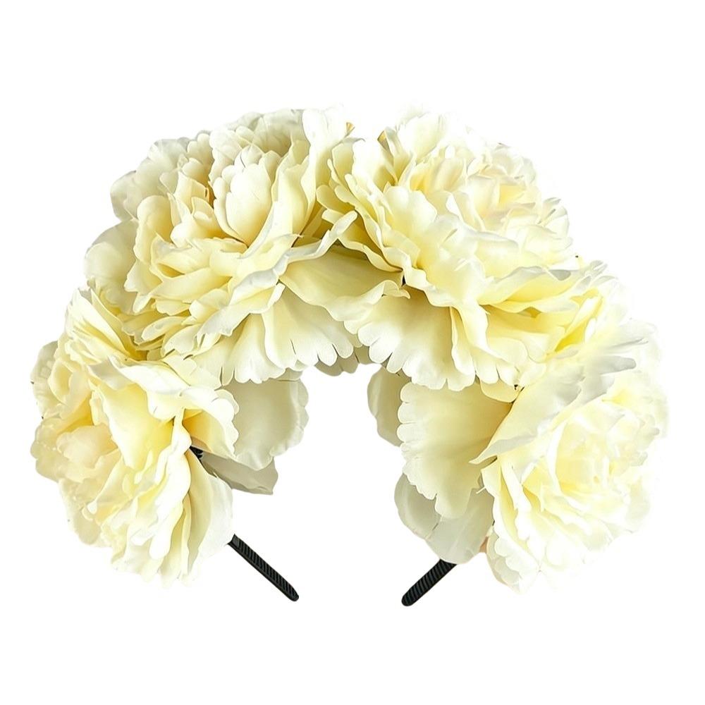 Rose Headpiece Artificial Flower Crown Gorgeous Design Bohemian Hair Accessories Wedding