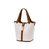 DakS Ivory Cowhide ContraSt CanvaS Tote Bag S Dcba6e194iv