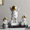 New Astronaut Figurines Christmas Resin Spaceman Moon Sculpture Decorative Cosmonaut Statues Miniatures Gift for Home Decor