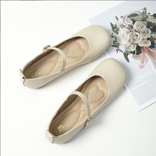 Fashion Brand Designer Women Mary Jane Shoes 2025 Fashion Round Toe Ladies Comfort Soft Sole Flats Women's Comfort Ballerinas Shoes 43