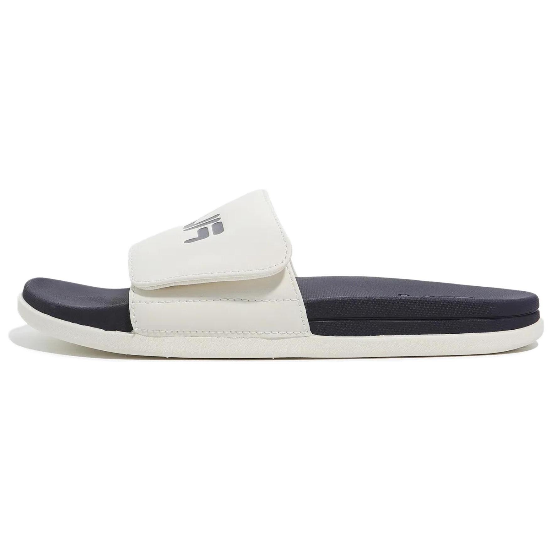FILA Abrasion Resistant Slide Slippers Unisex Blue White Korean Style 1SM02592G_896 230