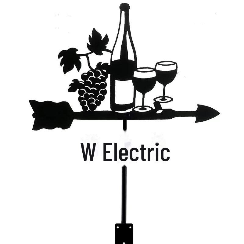 Wetterfahnen-Ornament aus Edelstahl für den Außenhof