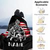 Firefighter Personalized Text Blanket Cozy Personalized Blanket Soft & Cozy Perfect for Home Decor Living Room Sofa Nap Four Seasons Multipurpose