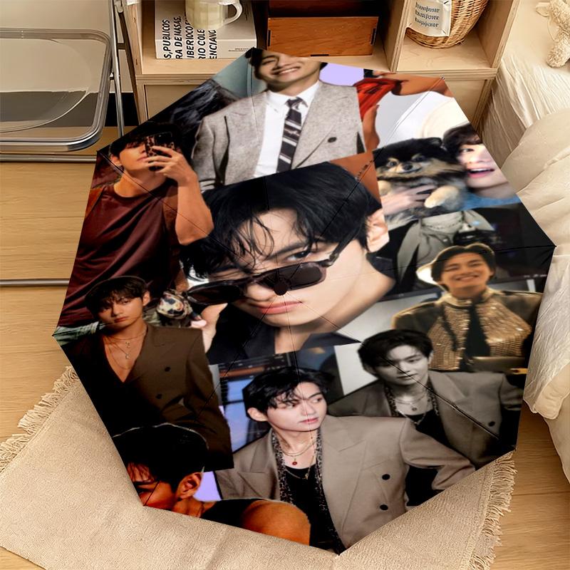 Kim Taehyung Automatic Umbrella Suitable Travel Portable Umbrella Outdoor Sun Shading Umbrella Gift Daily Essentials