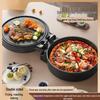 Multifunctional Electric Griddle & Hot Pot: Non-stick, Double-Sided Pancake Maker & Grill 