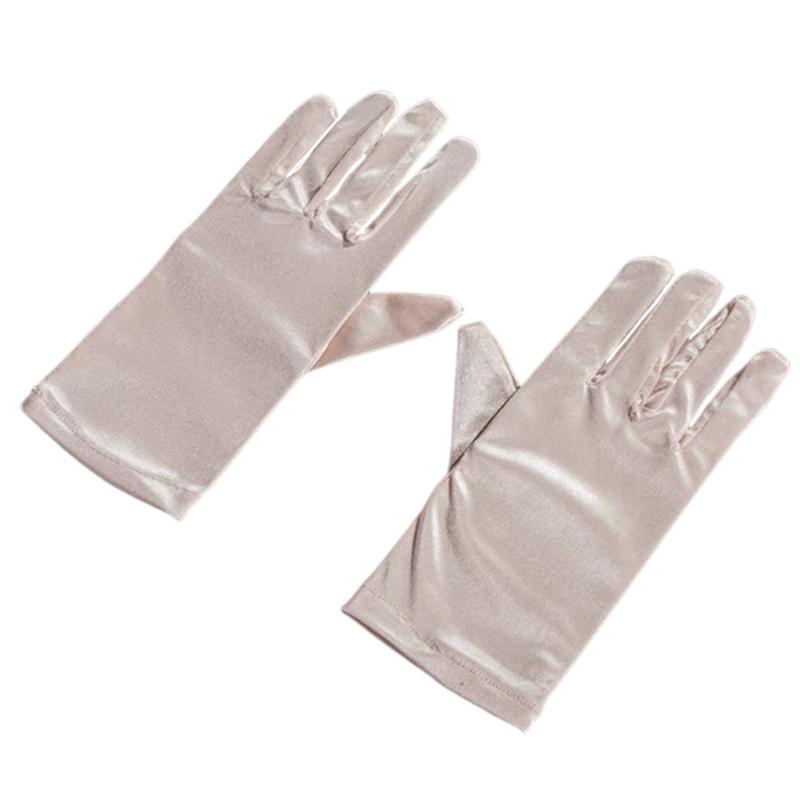 Kurze Handschuhe für formelle Veranstaltungen, Party-Kostümhandschuhe, elegante Zeremonienhandschuhe, Erwachsenen-Unisex-Bühnenauftritte, Handhandschuhe