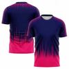 Harajuku Degraded Men's T-shirt, Badminton and Tennis Training Suit