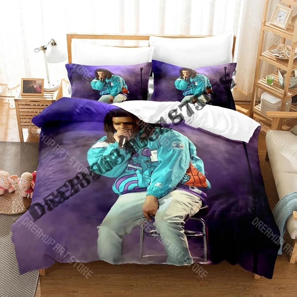 3D Print J Cole Bedding Set Single Twin Full Queen King Size Bed Set Adult Kid Bedroom Duvetcover Sets 3D Print Anime Bed Sheet