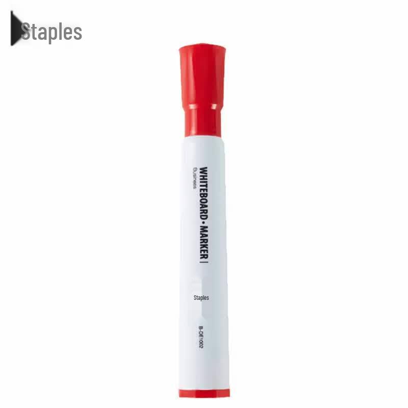 Staples B-DE1002 Round Tip Whiteboard Marker красный