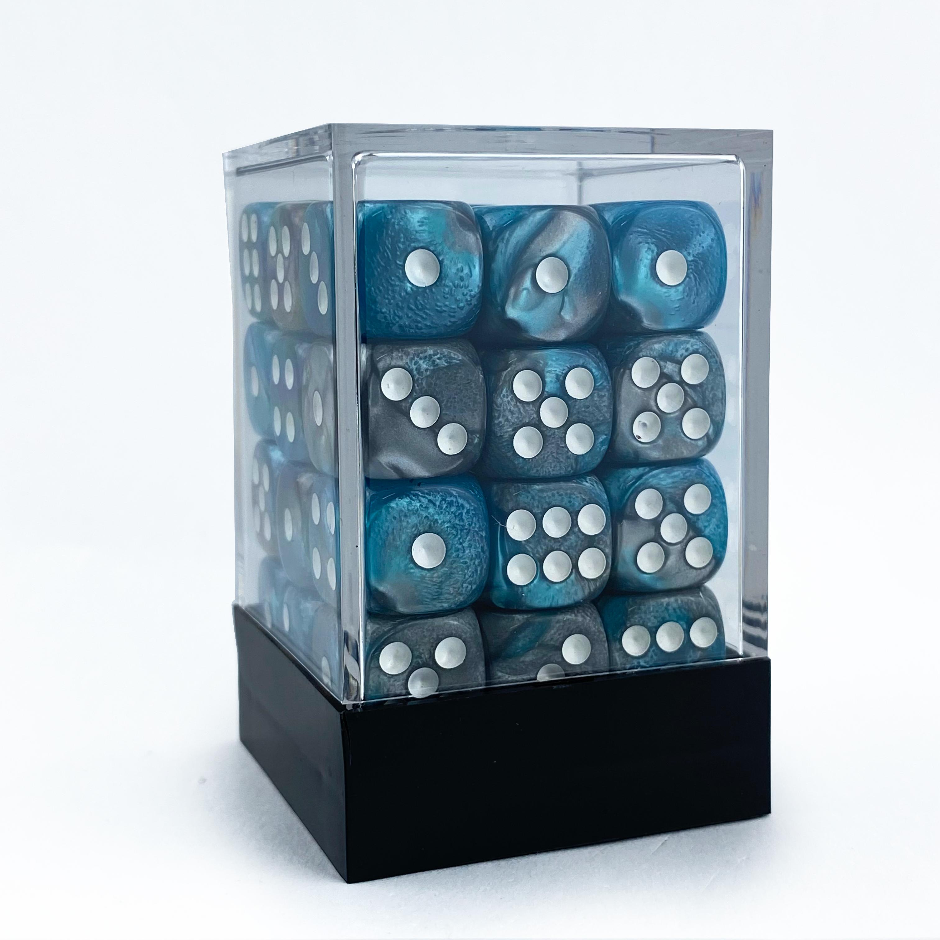 

Acrylic 12mm 6 Sided D6 Double Pearl Color Round-Shaped Corner Dice 36 Pcs Per Collection In One Resin Box Package Designed For Boa Practical Use 12DC10