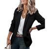 2026 Autumn Women's Long Sleeve Solid Color Suit Collar Single-Breasted Coat