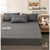 Summer Washed Cotton Fitted Sheet Set, All-around Wrap Mattress Cover, Baby Friendly Single Bed Sheet Mattress Protector