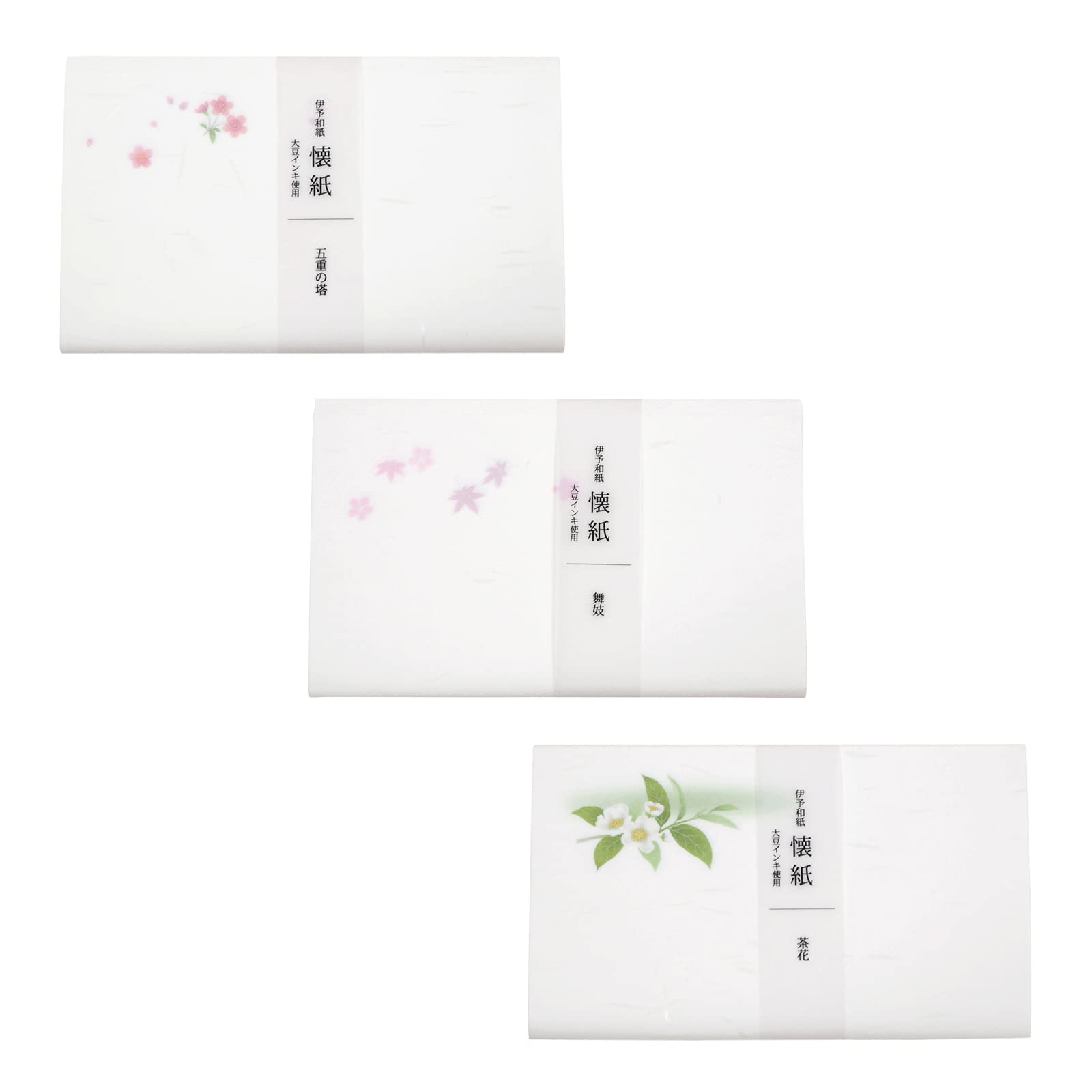 

Kamiiso Kimono Beauty Бумага Иё Ваши Набор из 3 штук, Дизайны Пятиярусная Пагода, Майко и Чайный цветок, 17,5 x 14,5 см, Набор 34